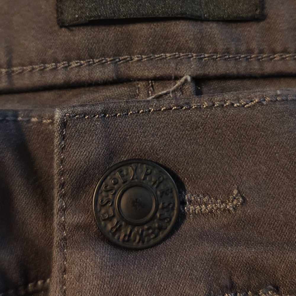 Express Charcoal Slim Super High Rise Jeans New With Tags - Picture 4 of 7